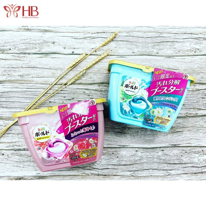 Viên Giặt Xả Gelball Bold 3D P&amp;G nội địa Nhật Bổ Sung Công Thức Trắng Sáng Vượt Trội Hương Thơm Bền Lâu