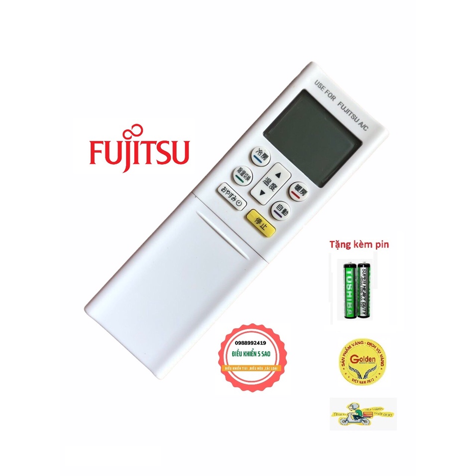 Điều khiển điều hòa Fujitsu nội địa nhật bản loại tốt thay thế điều khiển zin theo máy - Tặng kèm pin chính hãng