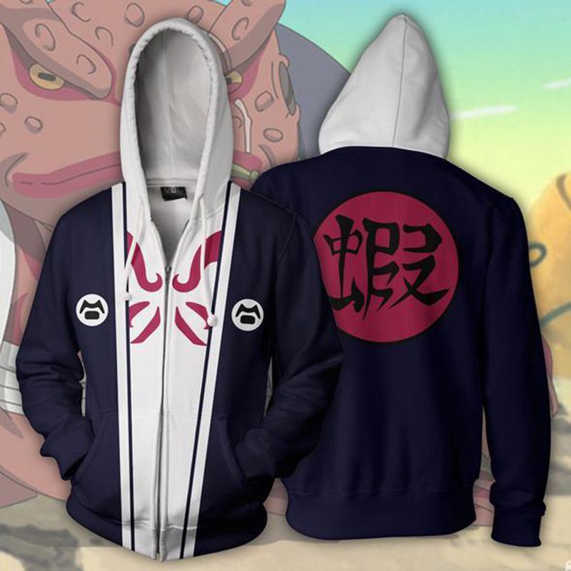 Áo khoác có khoá kéo in họa tiết Naruto Uchiha Itachi | BigBuy360 - bigbuy360.vn