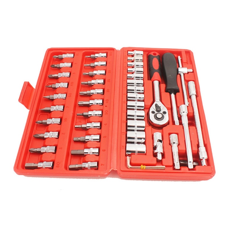 Bộ Cờ Lê Ổ Cắm 46 Món 1 / 4 &quot;Chuyên Dụng
