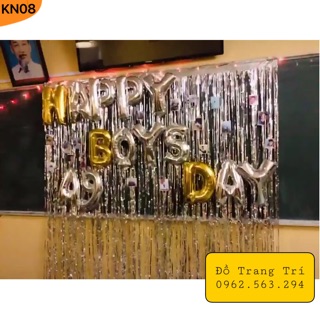 [CHẤT LƯỢNG] TẶNG BƠM + BĂNG DÍNH- KN08- Bóng Trang Trí Lớp Học Ngày Con Trai Happy Boys Day