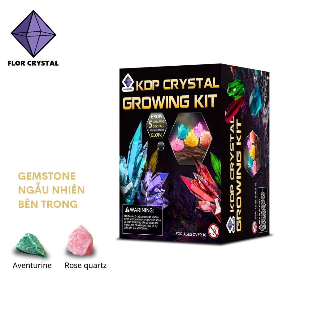 🥑 Bộ đồ chơi khoa học nuôi tinh thể KDP CRYSTAL GROWING KIT 🍓