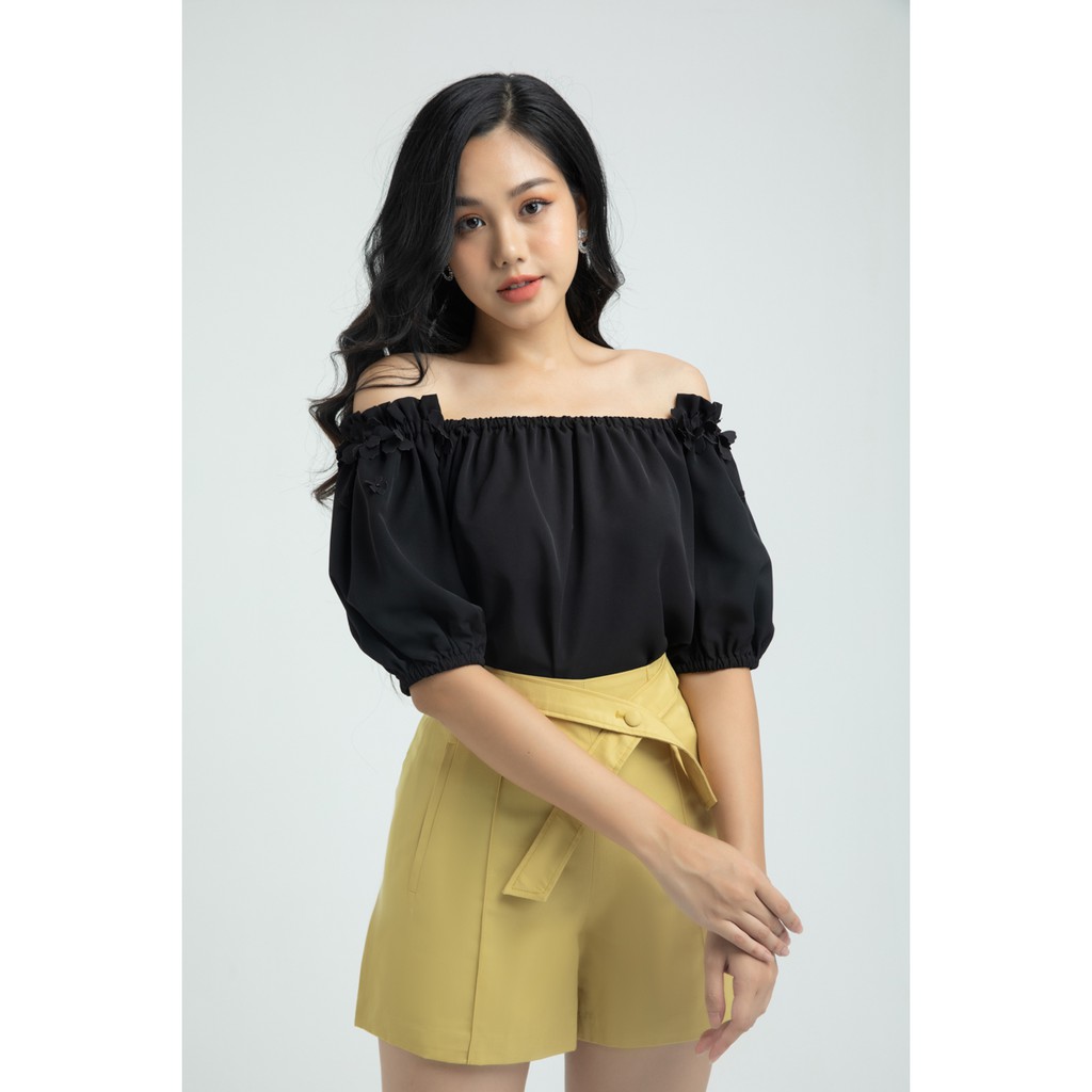 Quần Sooc vải đai kiểu nữ thiết kế IVY moda MS 20B8355