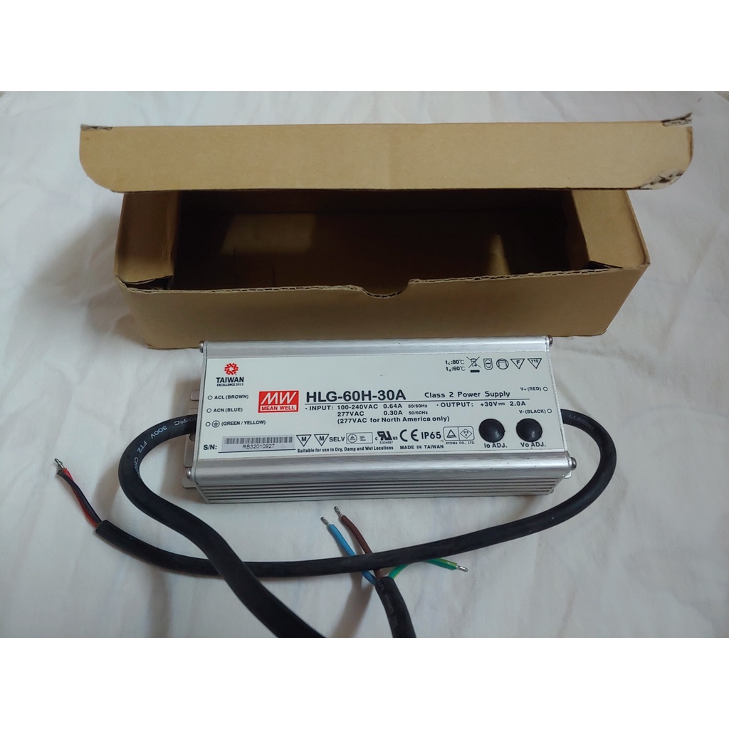 Nguồn Đèn Led Chính Hãng MeanWell HLG-60H-30A  Taiwan Excellence Award