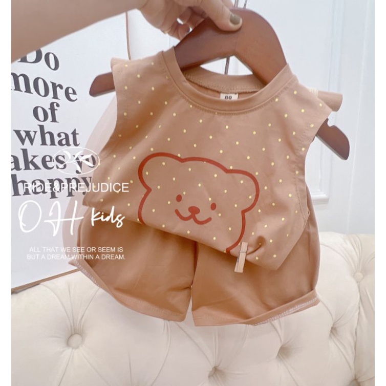 {8-18kg} Bộ ba lỗ bé trai size nhí (chất cotton tàu đẹp) Nhiều mẫu M465