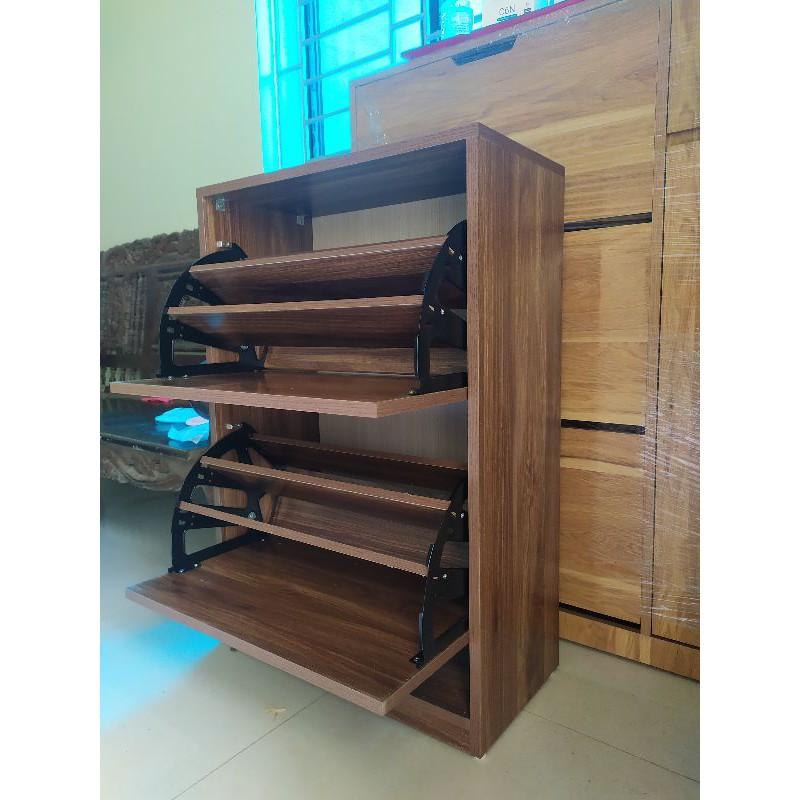 Tủ giày thông minh 2 tầng gỗ MDF