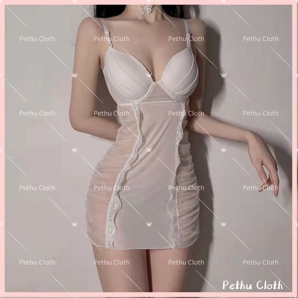 （Q1,HCM)🤞Đồ ngủ nữ sexy Có mút đệm ngực2 dây Chất Thun Tăm Mềm Mại Mặc Ngủ Thoải Mái 40-65kg--023