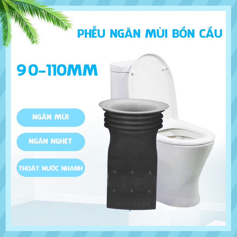 Phụ Kiện Ống Phễu Lắp Bồn Cầu Ngăn Mùi Hôi Cống Vi Khuẩn Côn Trùng Thâm Nhập