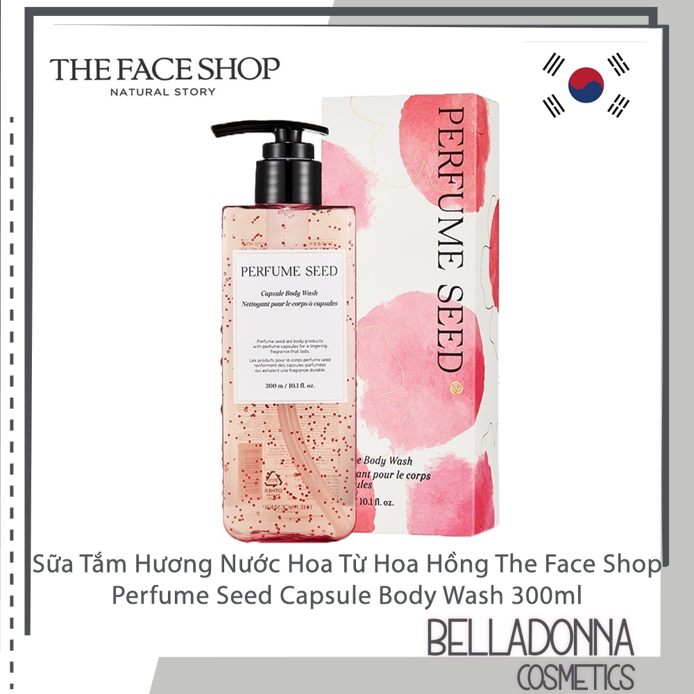 Sữa Tắm Và Dưỡng Thể Hương Nước Hoa Từ Hoa Hồng The Face Shop Perfume Seed 300ml