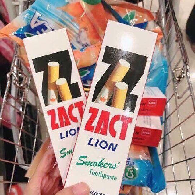 Kem Đánh Răng Dành Cho Người Hút Thuốc Zact Lion 90g