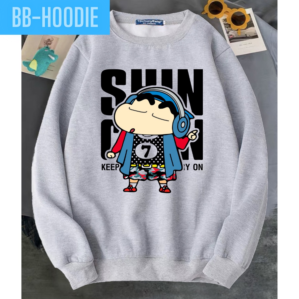 ÁO SWEATER PHOM NAM NỮ UNISEX IN NHÓC SHIN CHAN NHIỀU MÀU