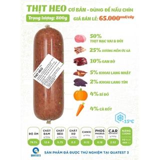 Thịt tươi raw dog cấp đông cho chó