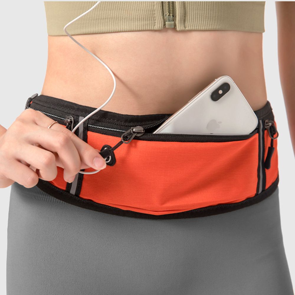 Túi đeo thắt lưng có dải phản quang nhỏ gọn kháng nước nhiều màu sắc thời trang cho nam và nữ