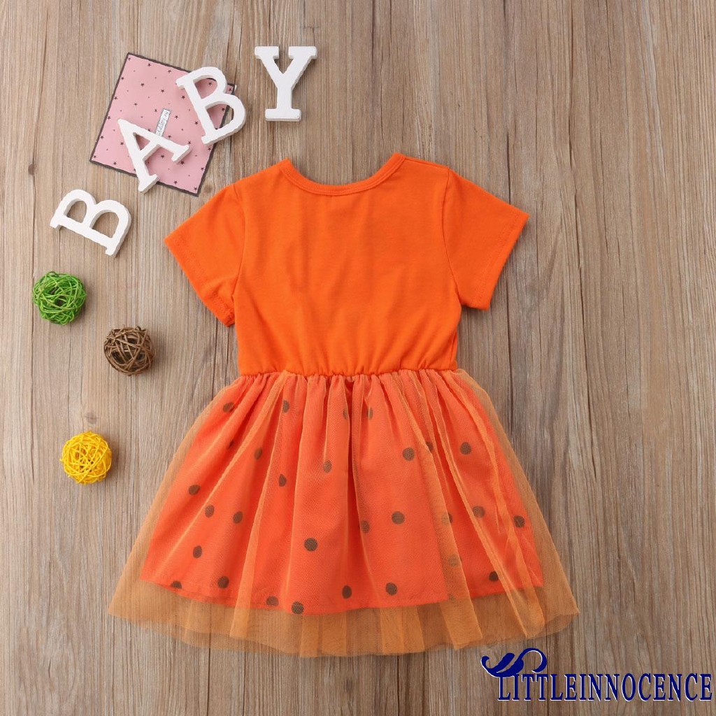 Đầm hình bí ngô haloween xinh xắn dành cho bé gái