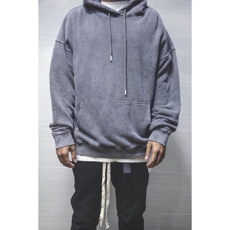 Áo Khoác Nỉ Hoodie xám chuột