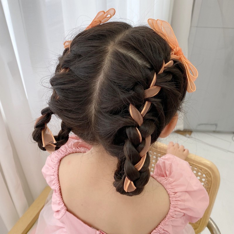 Kẹp Tóc Ruy Băng Thắt Nơ Đuôi Ngựa Thời Trang Xinh Xắn