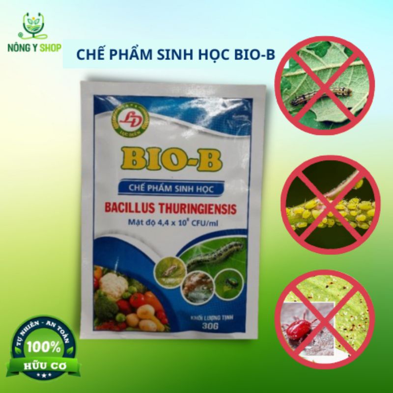 Chế Phẩm Sinh Học Bio B trừ nhện đỏ, sâu, rầy, sâu ăn lá, bọ trĩ, sùng đất - 30g