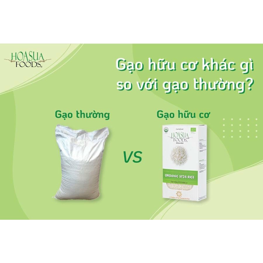 Gạo hữu cơ cho bé ăn dặm hoa sữa việt nam 1kg - ảnh sản phẩm 2