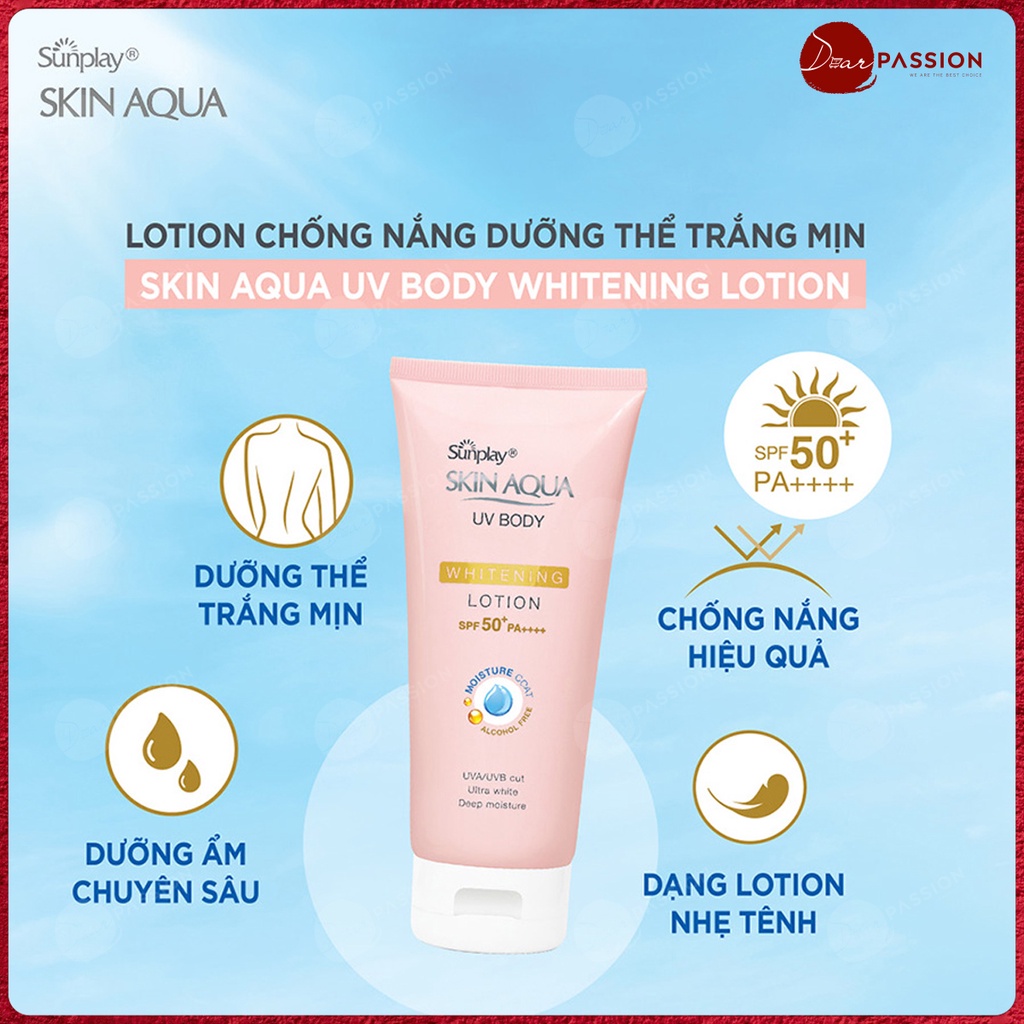 Kem Chống Nắng Dưỡng Thể Sunplay Skin Aqua Dưỡng Da - Sunplay Skin Aqua UV Body Whitening Lotion SPF 50+ PA++++ 150g