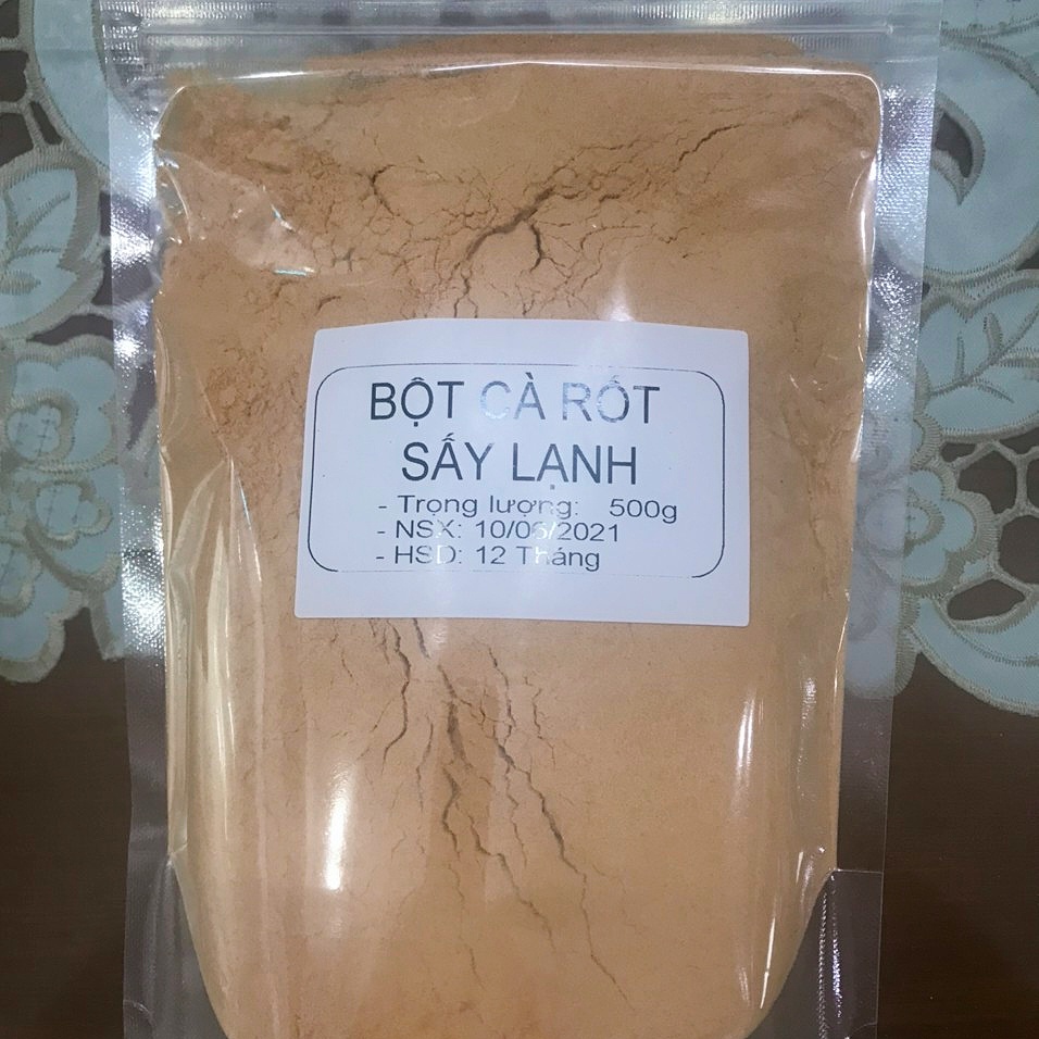 Bột Cà Rốt Nguyên Chất Dưỡng Da Làm Đẹp - Bột Đắp Mặt, Tắm Body