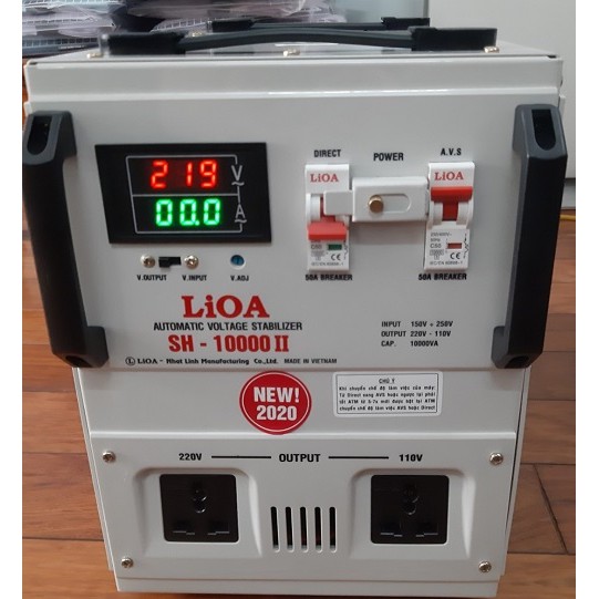 Ổn áp 1 pha LiOA SH-10000 II NEW2020- HANG CHÍNH HÃNG