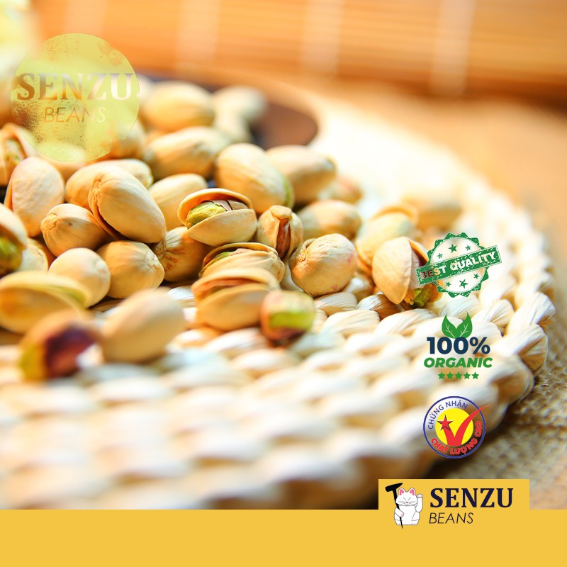 Hạt Dẻ Cười loại 1 không tẩy trắng (Pistachios) - Senzu Beans