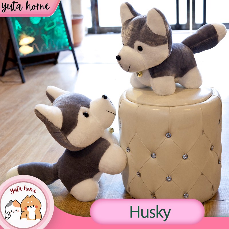 Gấu Bông Chó Husky Nhỏ Mini Size 26cm Hàng Nội Địa Trung Giá Rẻ Yuta Home