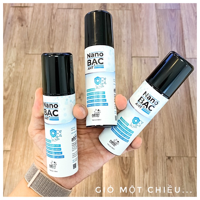 <Combo> Một Khẩu Trang Vải Ngừa khuẩn bệnh viện 115+ một chai xịt nano bạc diệt khuẩn