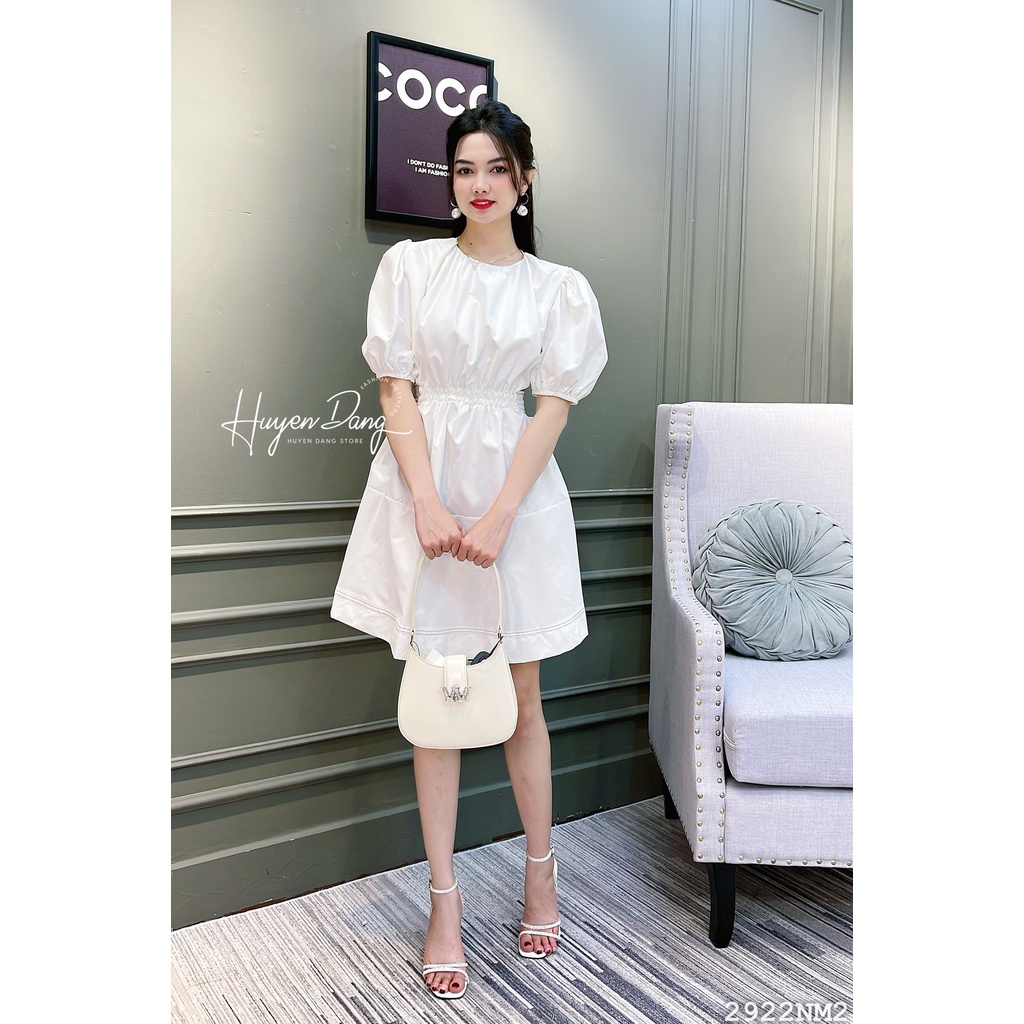 Đầm ngắn tay ngắn xòe hở lưng 2922 - đầm thời trang nữ