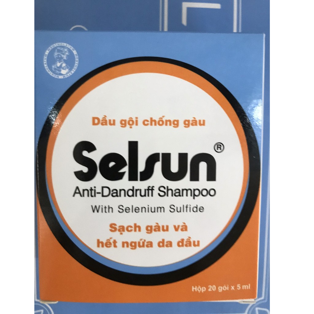 Dầu gội chống gàu Selsun 1 hộp : 20 gói ( mỗi gói 5ml )