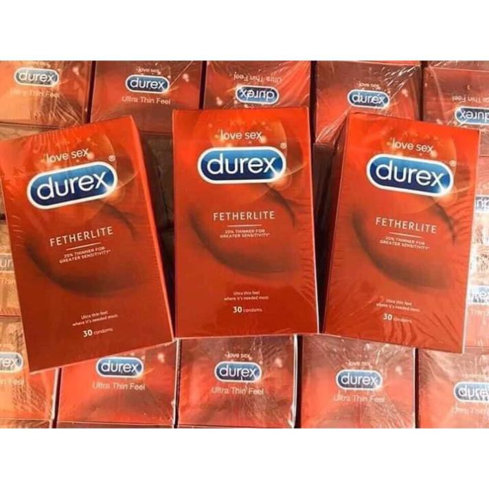 [Hàng nội địa Úc] Bao cao su Durex Fetherlite hộp 30 chiếc