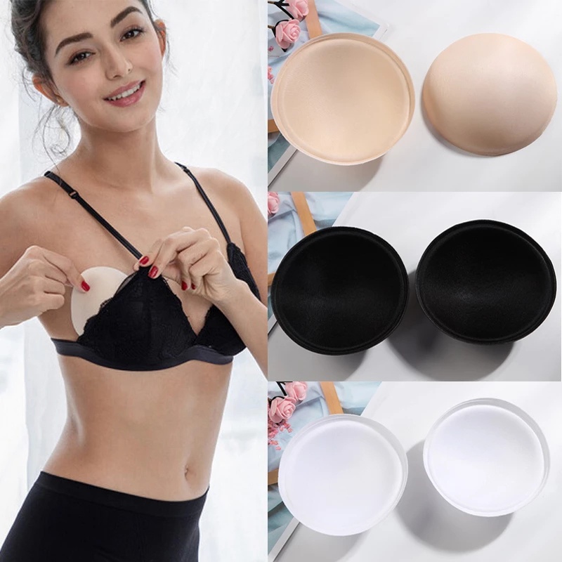 Set 2 miếng đệm áo ngực mềm mại có thể tháo rời tiện dụng thích hợp cho nữ tập yoga / thể thao