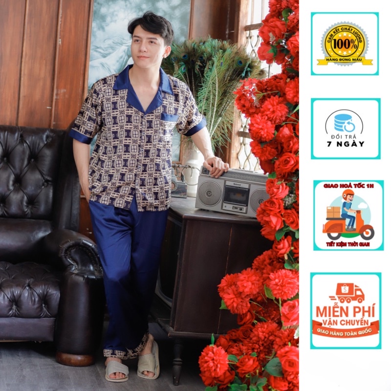 bộ đồ bộ pijama nam cao cấp mát mịn,sang trọng