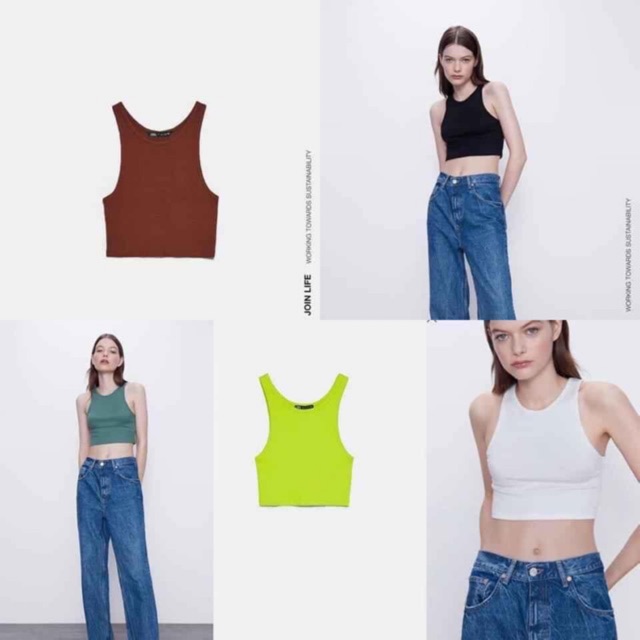 Áo zara size S newtag (trắng và đen) 170k 1 cái
