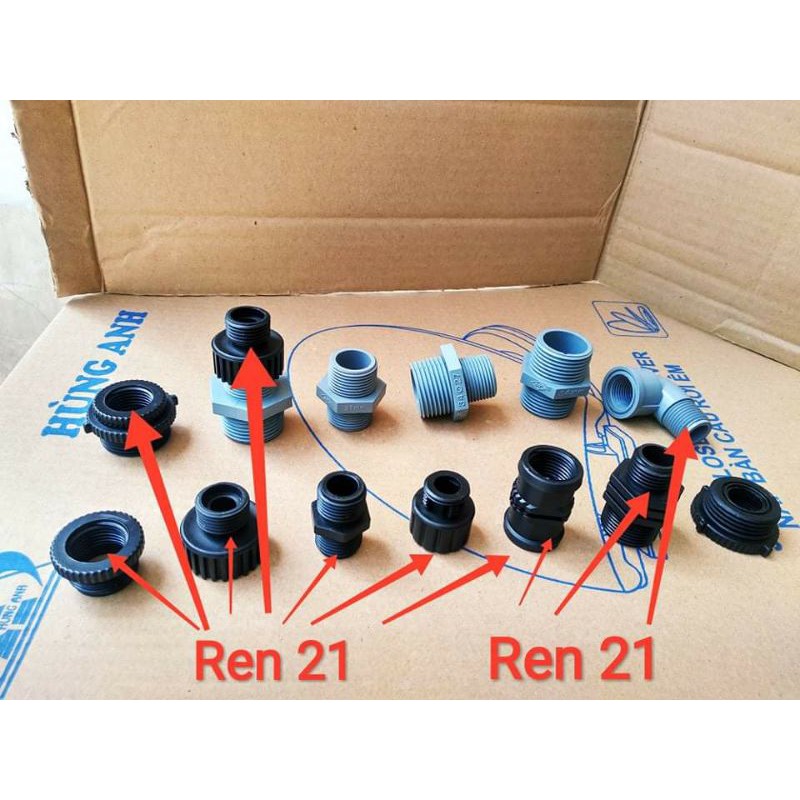 Nối, Lơ, Kép Chuyển Ren Trong, Răng Ngoài 21, 27, 34