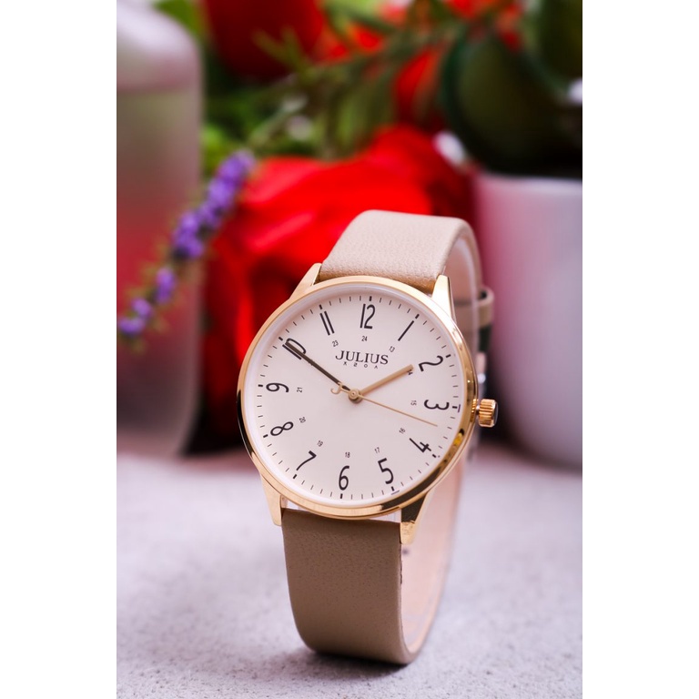 Đồng hồ nữ Julius Hàn Quốc JA-1353 dây da cá tính
