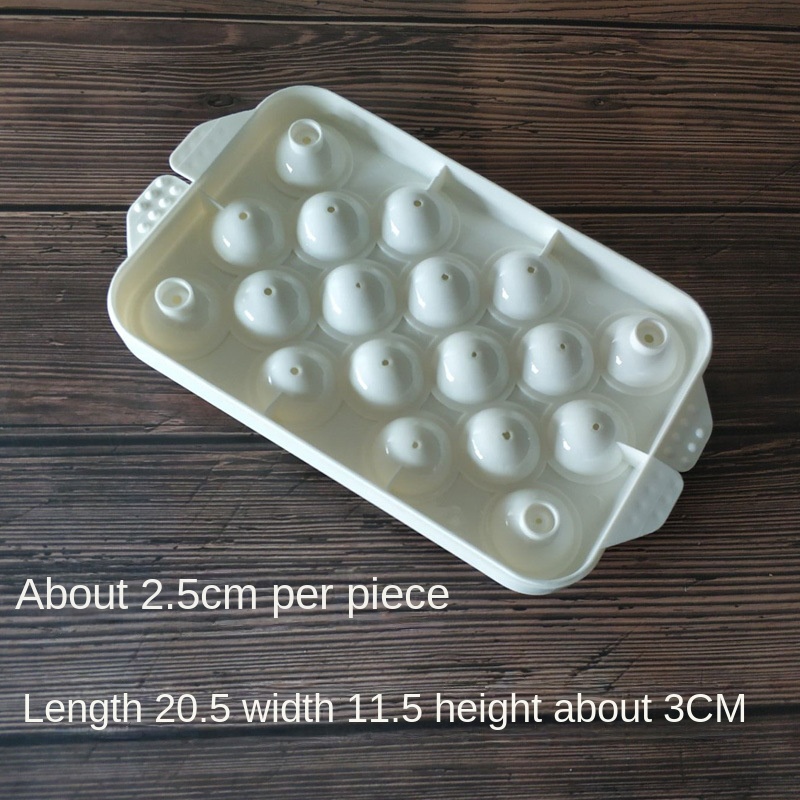 Khuôn Làm Đá 6 Ngăn Hình Tròn Tiện Lợi