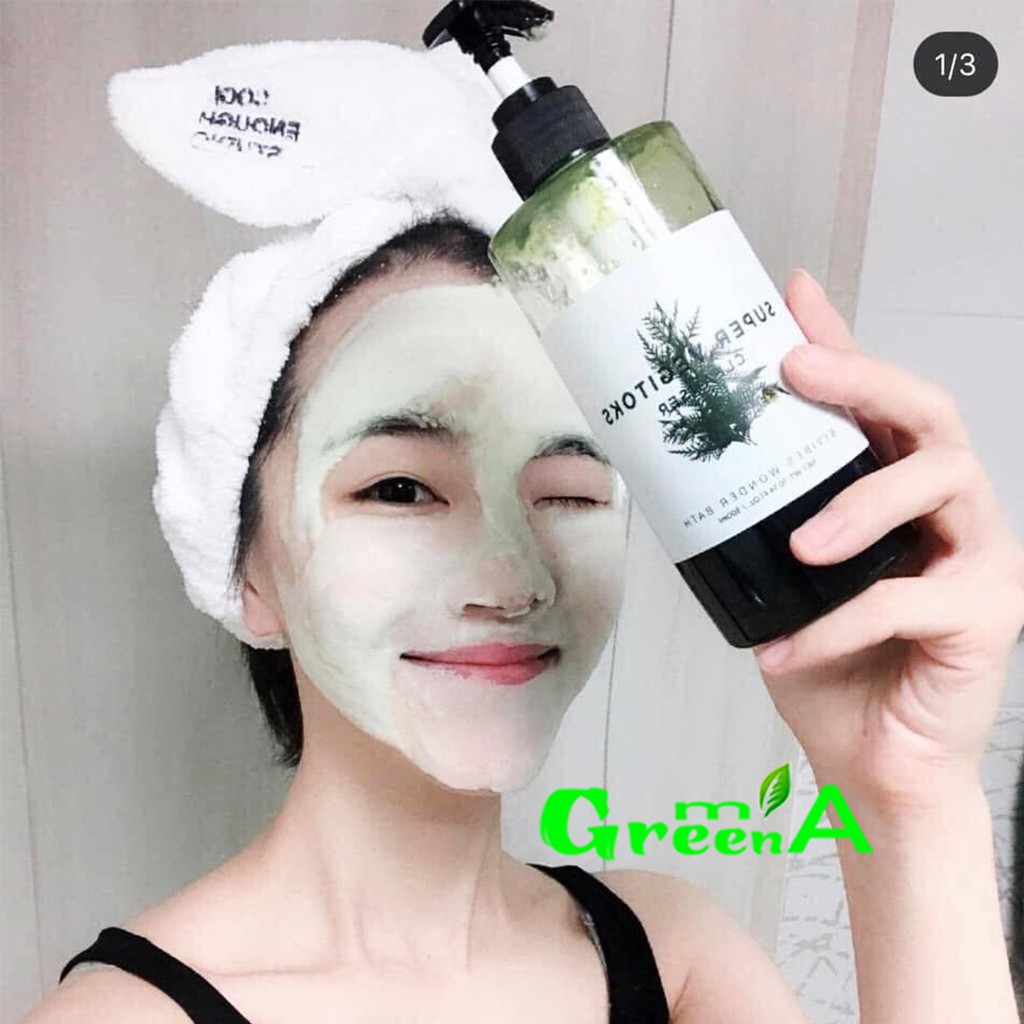 Sữa Rửa Mặt Rau Củ Sủi Bọt 3 in 1 Tẩy Trang Rửa Mặt Thải Độc Byvibes Wonder Bath Super Vegitoks Cleanser 300ml [XANH]