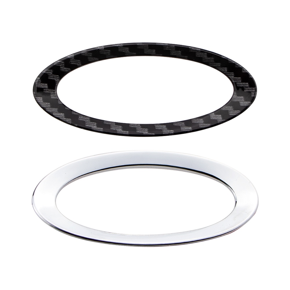 Miếng Dán Logo Vòng Tròn Đính Kim Sa Cho Vô Lăng Xe Hơi Ford Fiesta 2009-2015 Ecosport 2012-2017 Focus 2 MK2 2005-2011