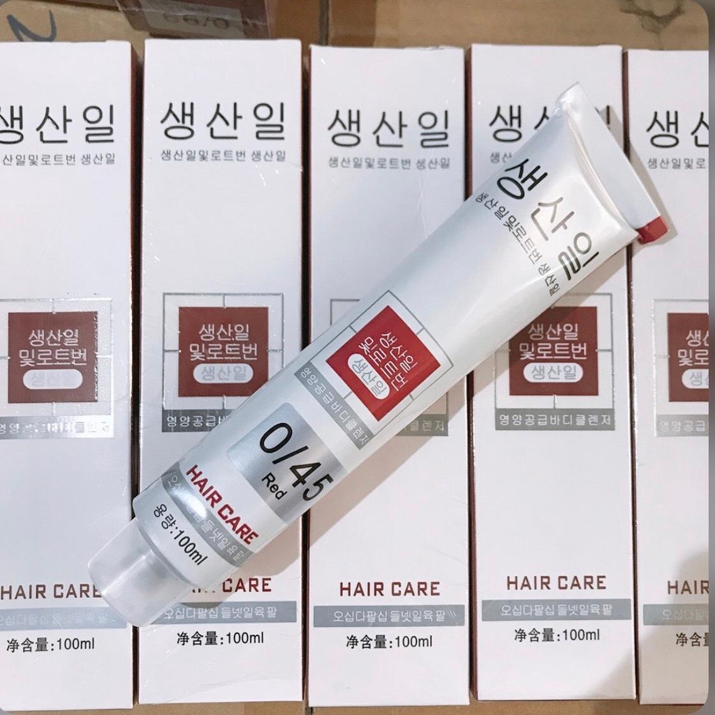 Sỉ 10 hộp màu nhuộm tóc Hàn Quốc hair care 100ml