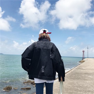 ORDER ÁO KHOÁC JEANS ĐEN (ẢNH THẬT CUỐI)