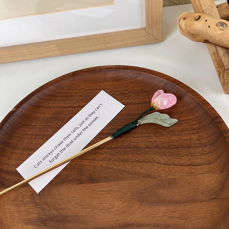 Trâm Cài Tóc Hình Hoa Tulip Phong Cách Cổ Điển Cho Nữ