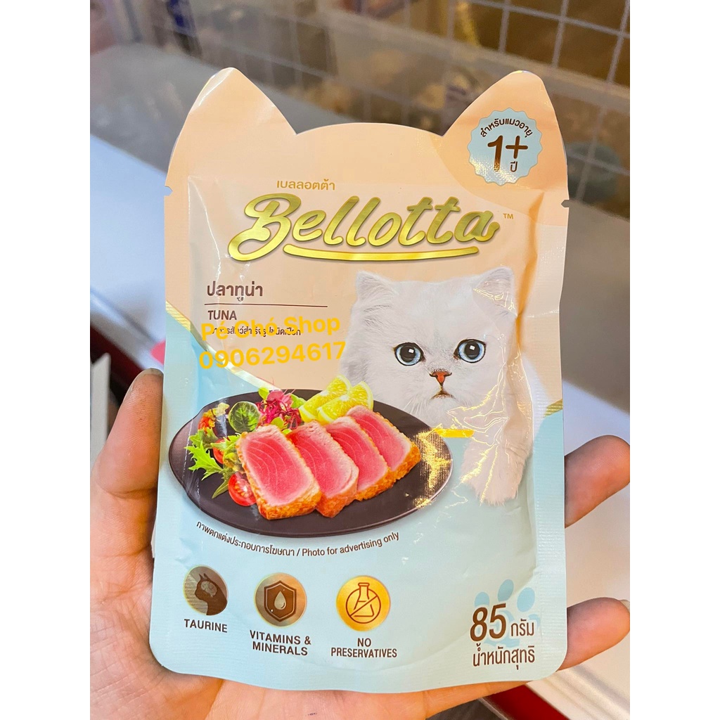 Pate gói cho mèo Bellotta bịch 85 gr MUA 3 TẶNG 1