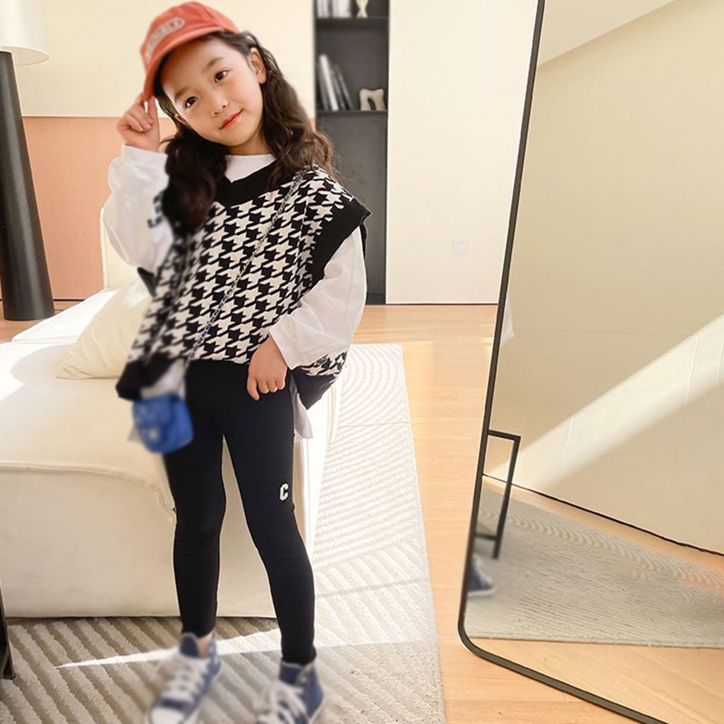 Quần Lót Legging Phong Cách Phương Tây Cho Bé Gái