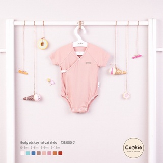 BODY cộc tay hai vạt chéo Cookie cho bé