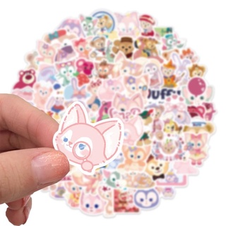 Set sticker đáng yêu thỏ và gấu hồng