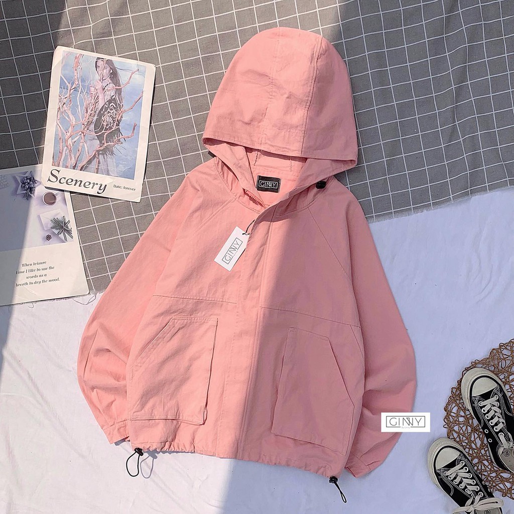 Áo Khoác Kaki LEO Nữ| Áo Chống Nắng Có Mũ| Khoác Form Rộng | BigBuy360 - bigbuy360.vn