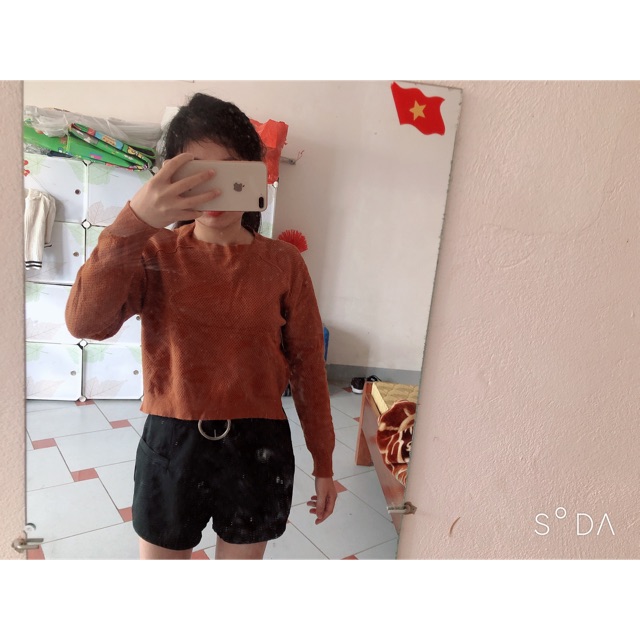 Pass Áo len lỗ cổ tròn nhà Twenty Five(ảnh thật)