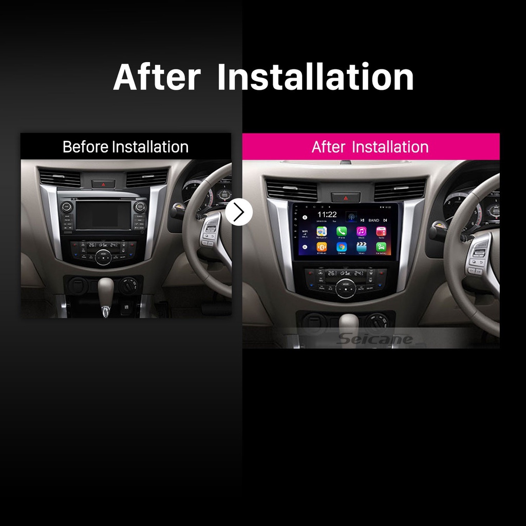 Mặt dưỡng màn hình android NISSAN NAVARA 2006 2007 2008 2009 2010 2011 2012 2013 2014 2015 2016 2017 2018 2019 2020 2021