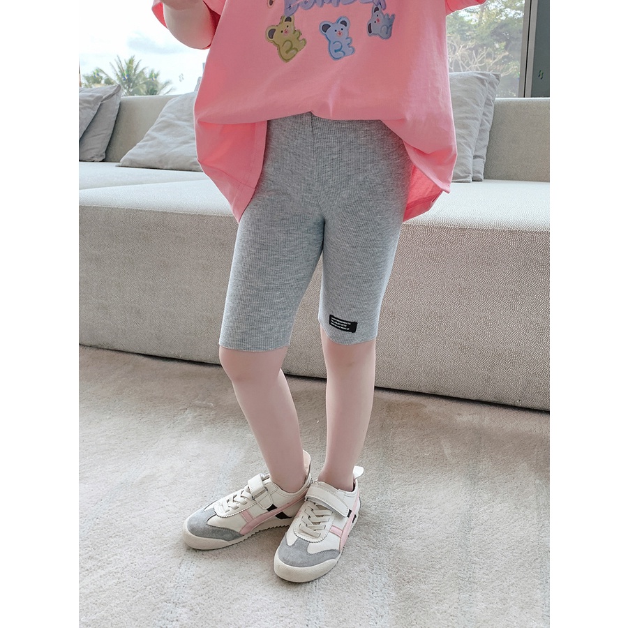 Quần legging co giãn màu kẹo thời trang mùa hè phương Tây 2021 cho bé gái